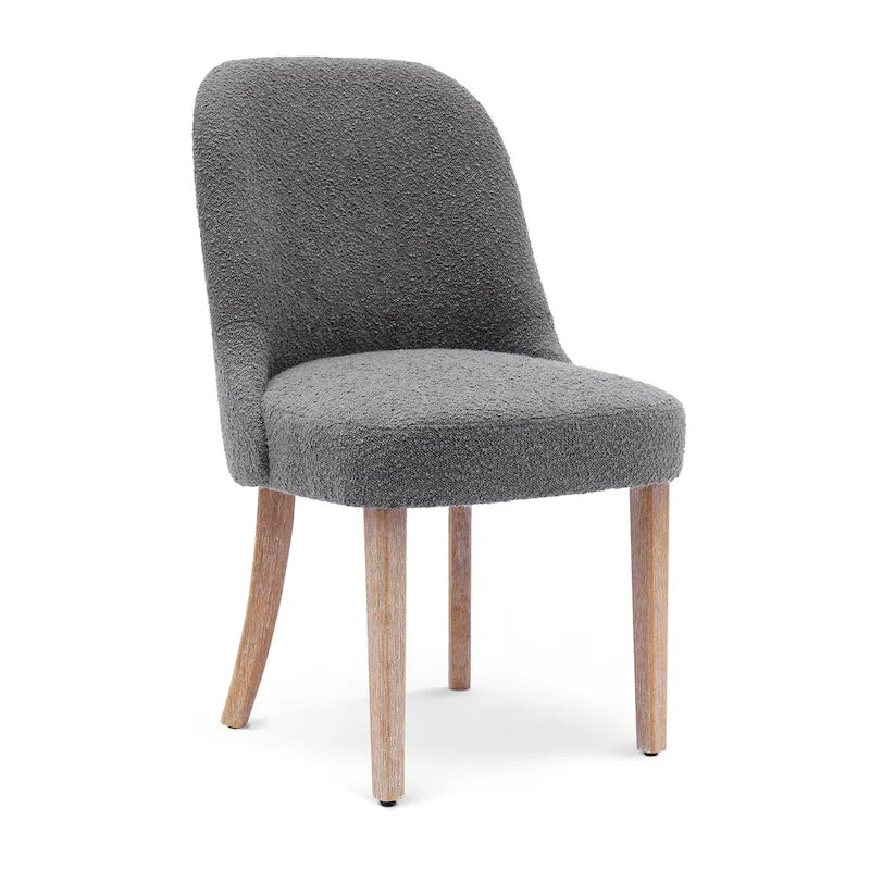 Water and Stain Resistant Boucle Polyester Side Chair 3
