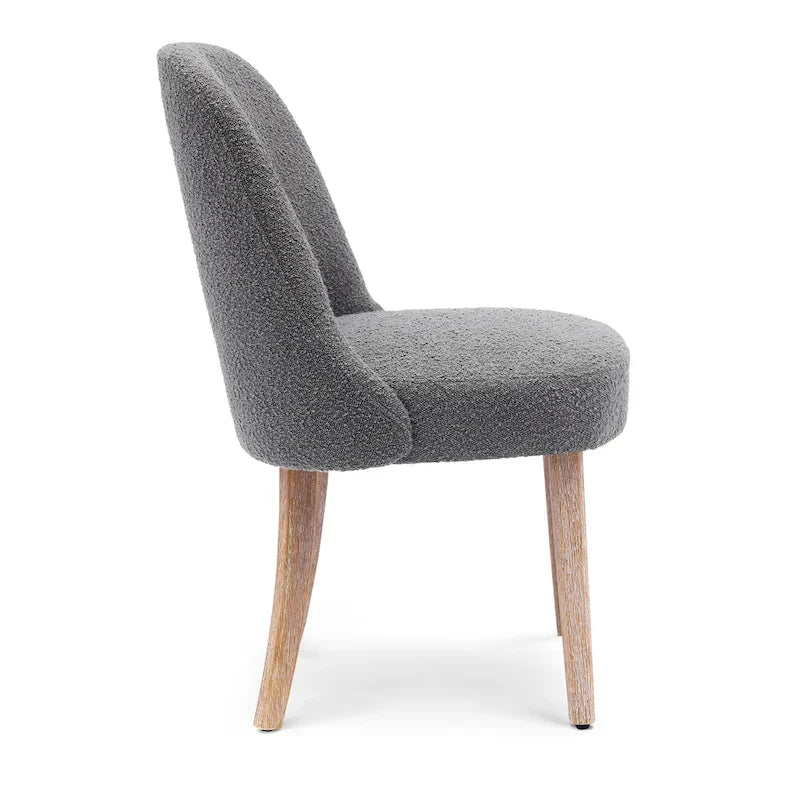 Water and Stain Resistant Boucle Polyester Side Chair 5