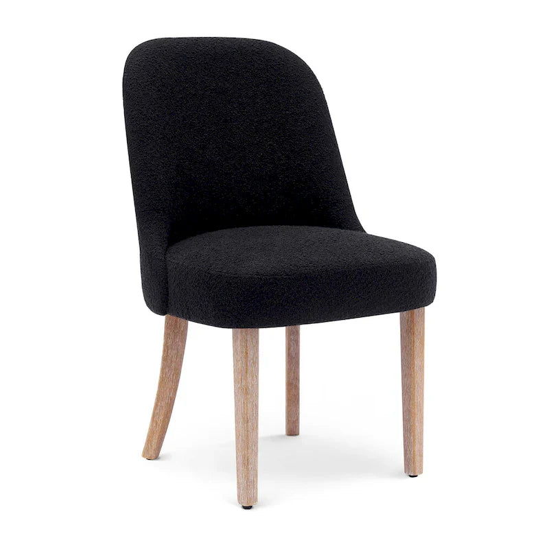 Water and Stain Resistant Boucle Polyester Side Chair 10