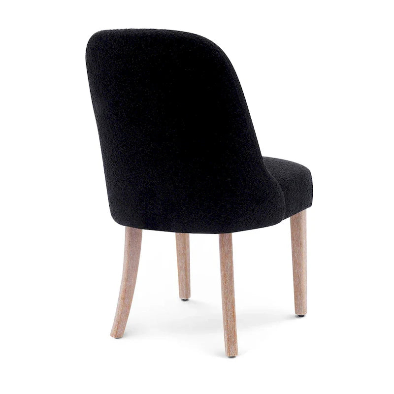 Water and Stain Resistant Boucle Polyester Side Chair 13