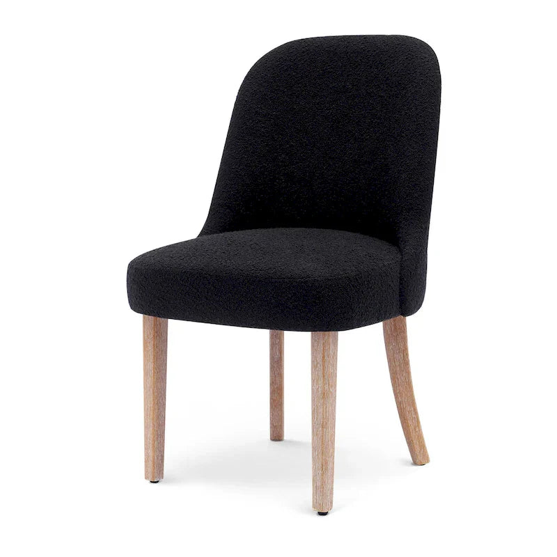 Water and Stain Resistant Boucle Polyester Side Chair 15