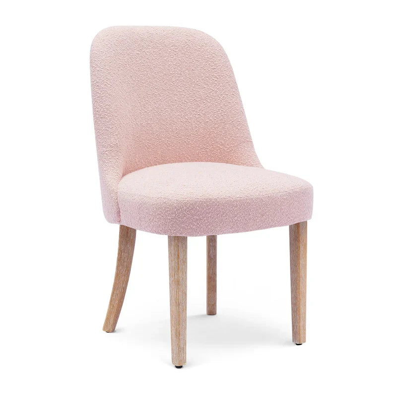 Water and Stain Resistant Boucle Polyester Side Chair 17