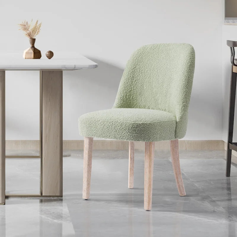 Water and Stain Resistant Boucle Polyester Side Chair 23
