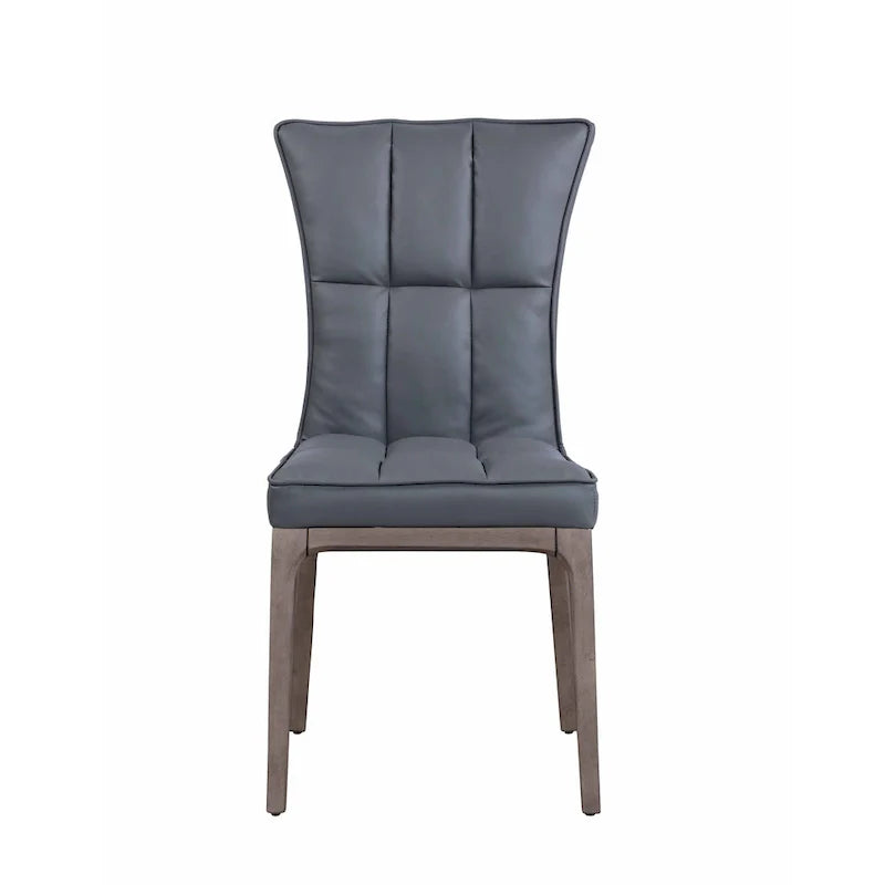 Set of 2 Somette Contemporary Tufted Side Chairs with Sturdy Solid Wood Frame 6