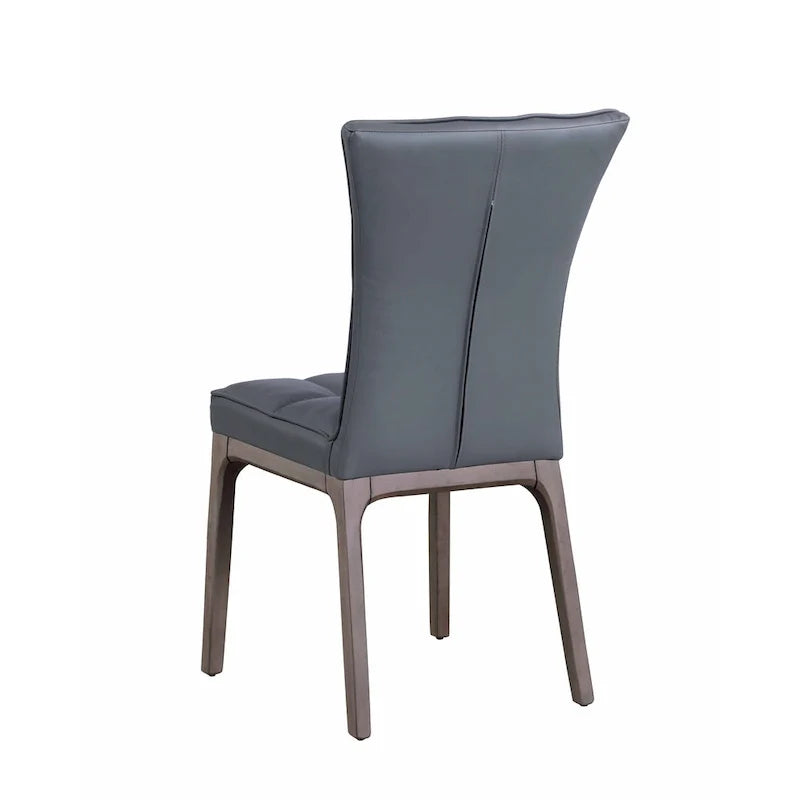 Set of 2 Somette Contemporary Tufted Side Chairs with Sturdy Solid Wood Frame 8