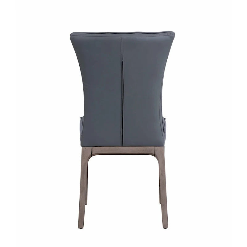 Set of 2 Somette Contemporary Tufted Side Chairs with Sturdy Solid Wood Frame 9