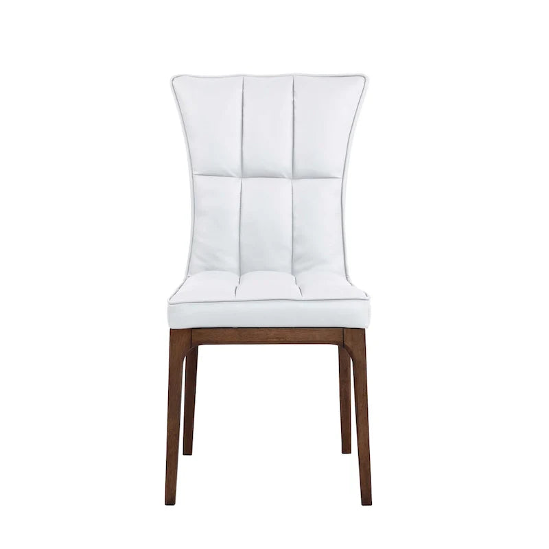 Set of 2 Somette Contemporary Tufted Side Chairs with Sturdy Solid Wood Frame 11