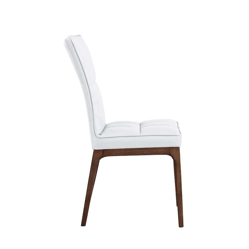 Set of 2 Somette Contemporary Tufted Side Chairs with Sturdy Solid Wood Frame 12