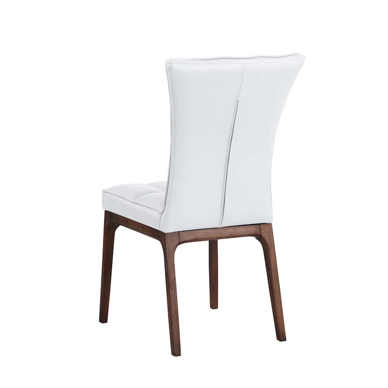 Set of 2 Somette Contemporary Tufted Side Chairs with Sturdy Solid Wood Frame 13