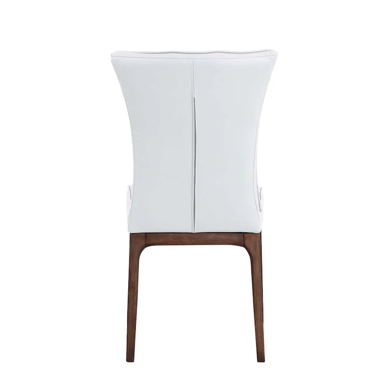 Set of 2 Somette Contemporary Tufted Side Chairs with Sturdy Solid Wood Frame 14