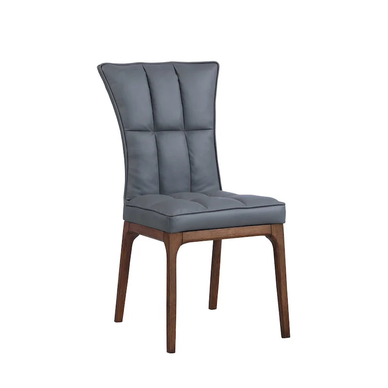 Set of 2 Somette Contemporary Tufted Side Chairs with Sturdy Solid Wood Frame 16