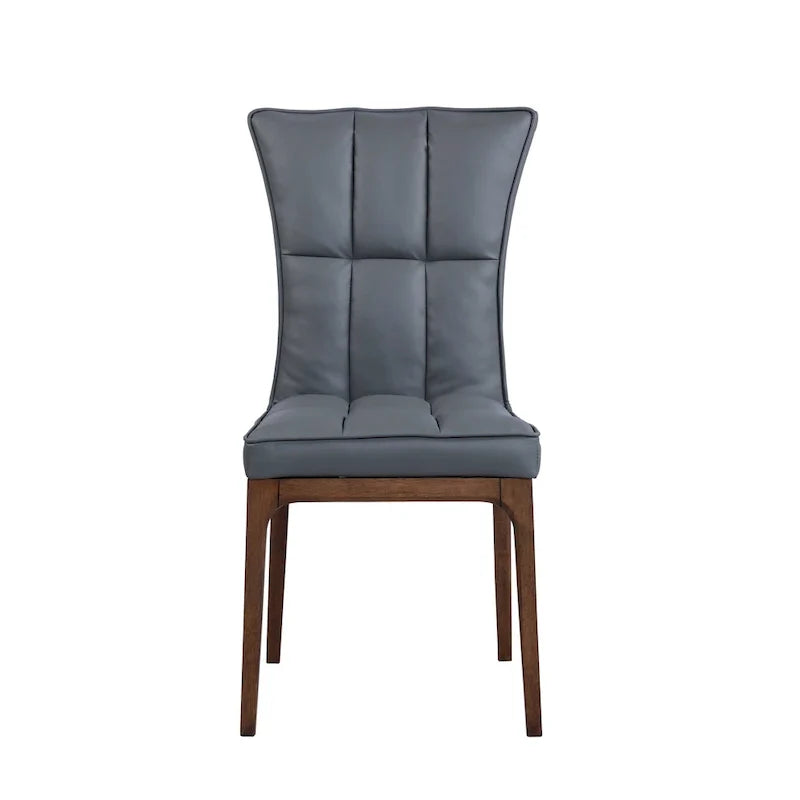 Set of 2 Somette Contemporary Tufted Side Chairs with Sturdy Solid Wood Frame 17