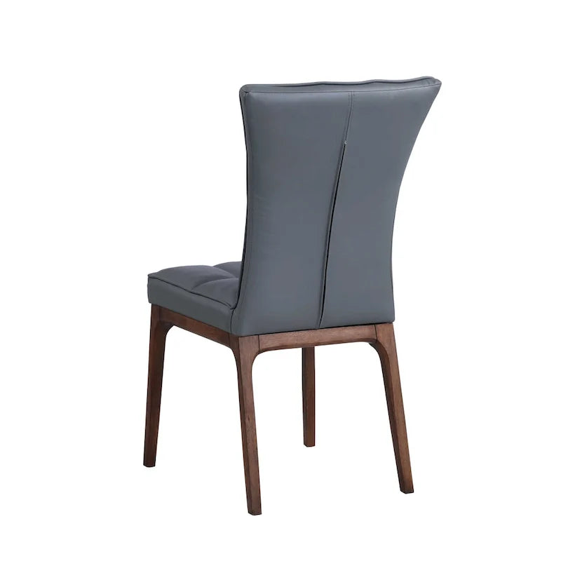 Set of 2 Somette Contemporary Tufted Side Chairs with Sturdy Solid Wood Frame 19