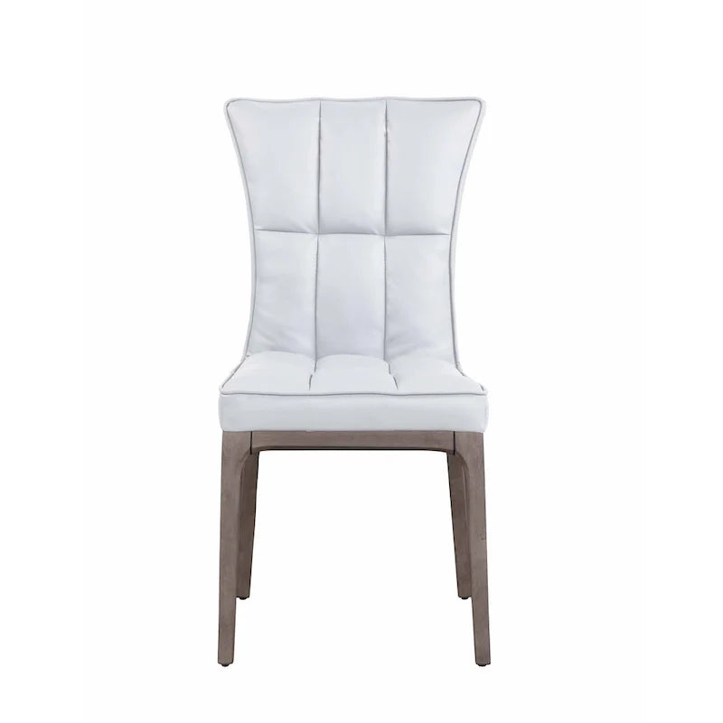Set of 2 Somette Contemporary Tufted Side Chairs with Sturdy Solid Wood Frame 23