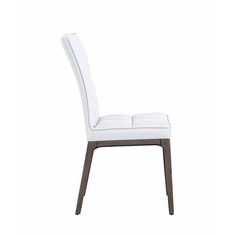 Set of 2 Somette Contemporary Tufted Side Chairs with Sturdy Solid Wood Frame 24