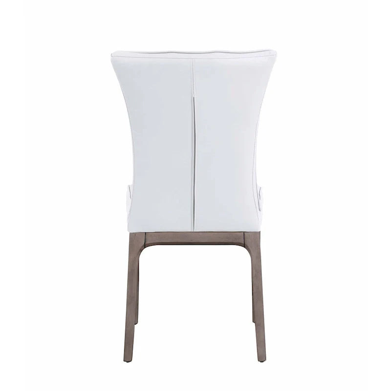 Set of 2 Somette Contemporary Tufted Side Chairs with Sturdy Solid Wood Frame 25