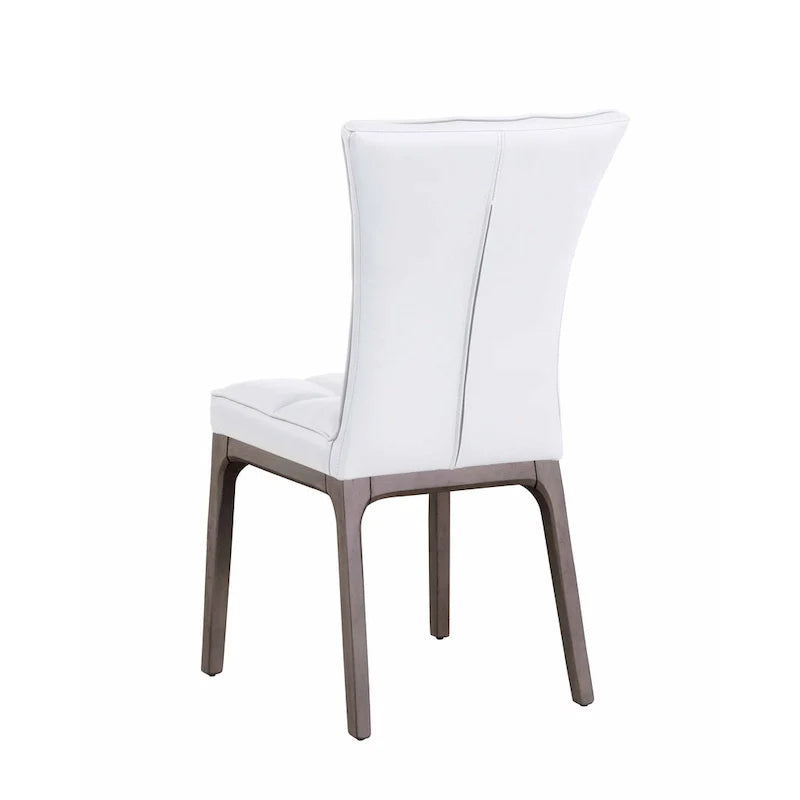 Set of 2 Somette Contemporary Tufted Side Chairs with Sturdy Solid Wood Frame 26