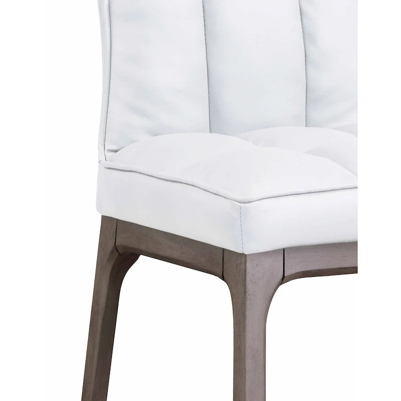 Set of 2 Somette Contemporary Tufted Side Chairs with Sturdy Solid Wood Frame 27