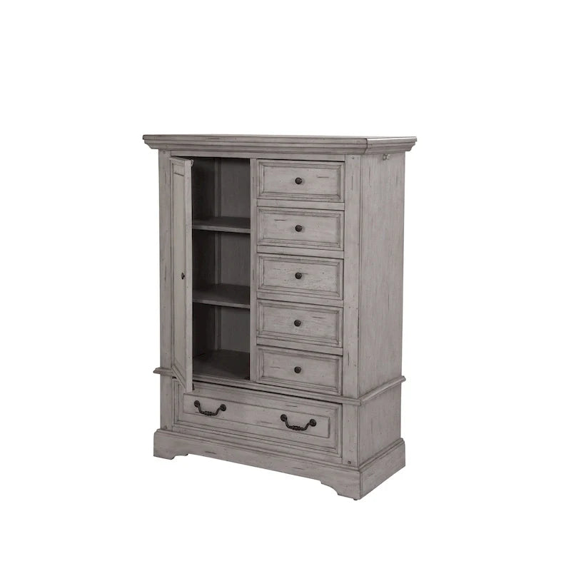 Lakewood Vintage-Inspired Gentleman's Chest of Drawers 12