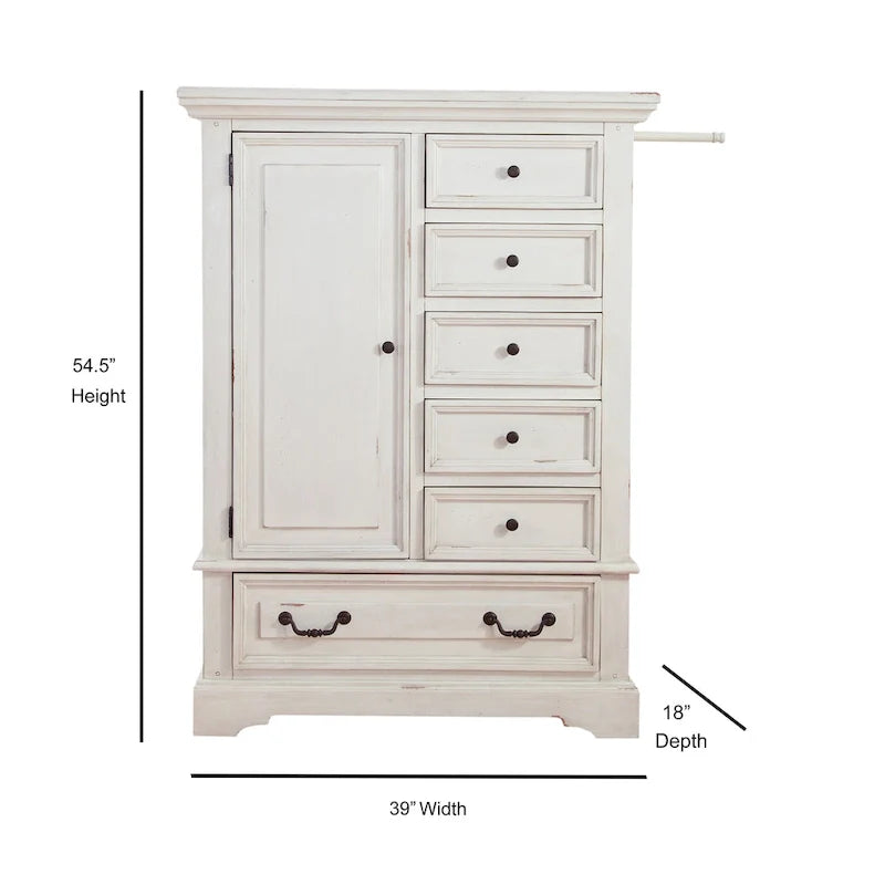 Lakewood Vintage-Inspired Gentleman's Chest of Drawers 11