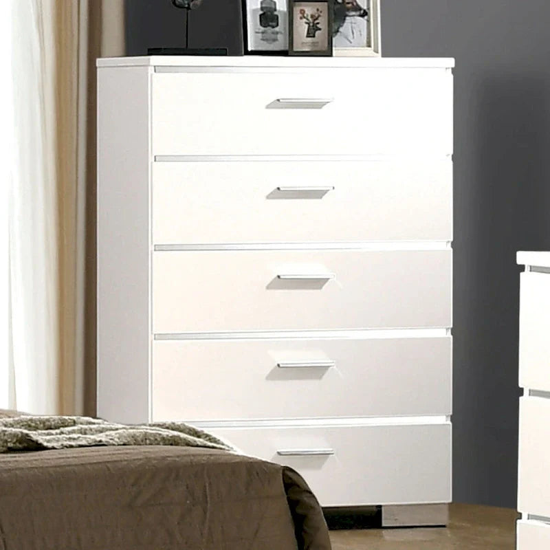 Champs Contemporary Solid Wood 2-Piece Storage Bed and Tall Dresser Set by Furniture of America 14