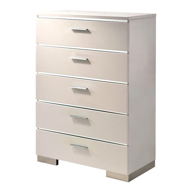 Champs Contemporary Solid Wood 2-Piece Storage Bed and Tall Dresser Set by Furniture of America 23