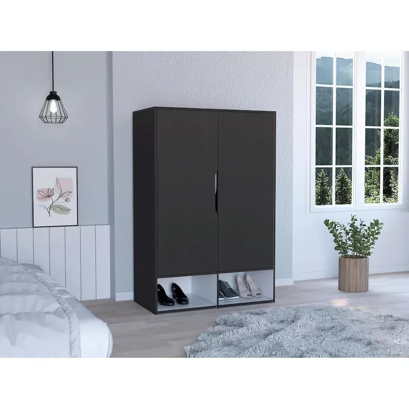 FM Furniture Rose Double Wardrobe with Hanging Rod 11