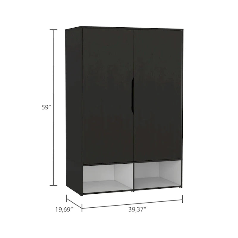 FM Furniture Rose Double Wardrobe with Hanging Rod 14