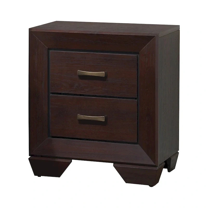 Oatfield 5-Piece Dark Cocoa Bedroom Set with Two Nightstands 3