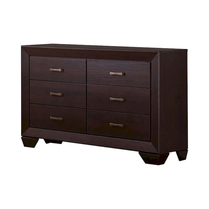 Oatfield 5-Piece Dark Cocoa Bedroom Set with Two Nightstands 4