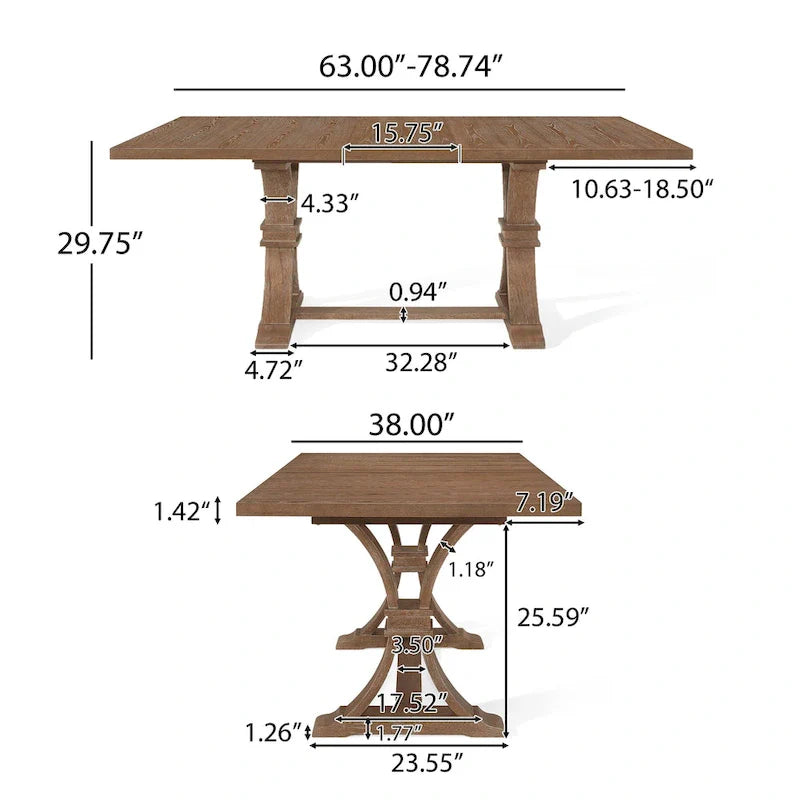 Christopher Knight Home 7-Piece Dining Set with Hudson Fabric and Wood 7