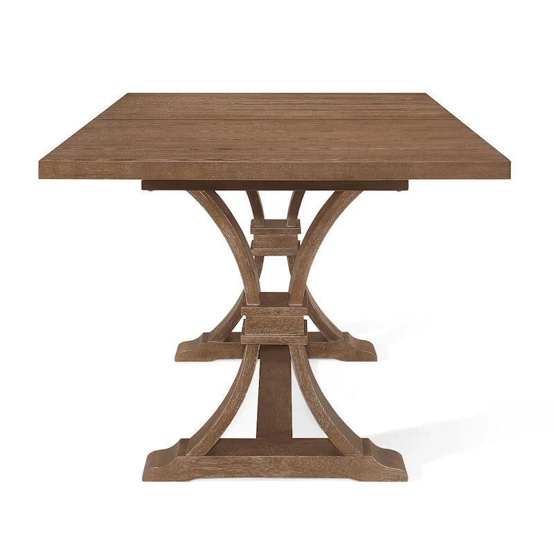 Christopher Knight Home 7-Piece Dining Set with Hudson Fabric and Wood 14