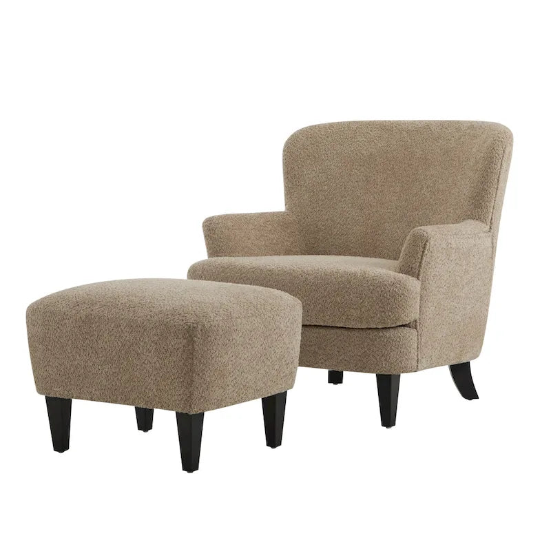 Christopher Knight Home Hartshorn Upholstered Club Chair and Ottoman Duo 21