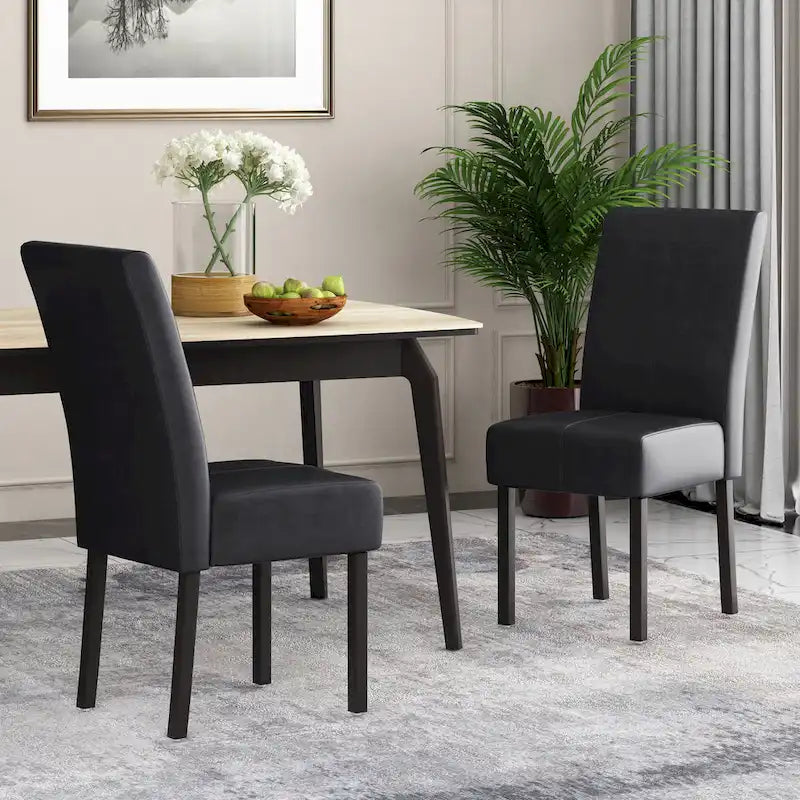 Christopher Knight Home Pertica Set of 2 Upholstered T-Stitch Dining Chairs 2