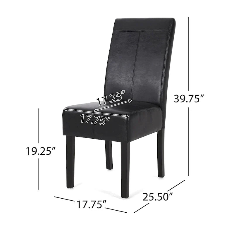 Christopher Knight Home Pertica Set of 2 Upholstered T-Stitch Dining Chairs 5