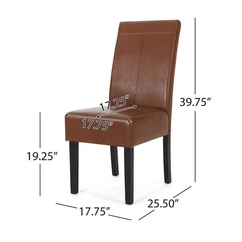 Christopher Knight Home Pertica Set of 2 Upholstered T-Stitch Dining Chairs 23