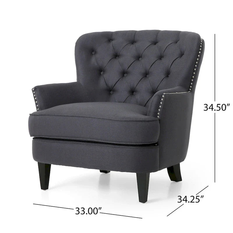 Christopher Knight Home Correia Club Chair and Ottoman Duo 6