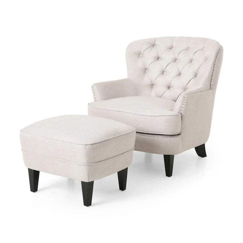 Christopher Knight Home Correia Club Chair and Ottoman Duo 8