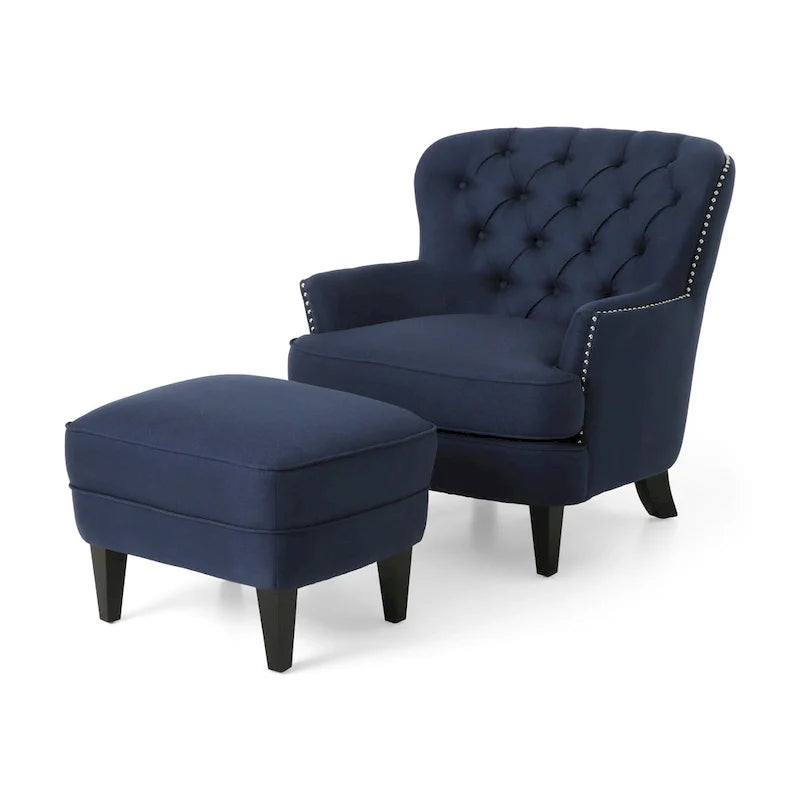 Christopher Knight Home Correia Club Chair and Ottoman Duo 15