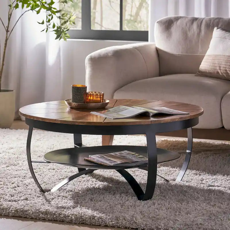 Christopher Knight Home Hadfield Boho Mango Wood Coffee Table 1