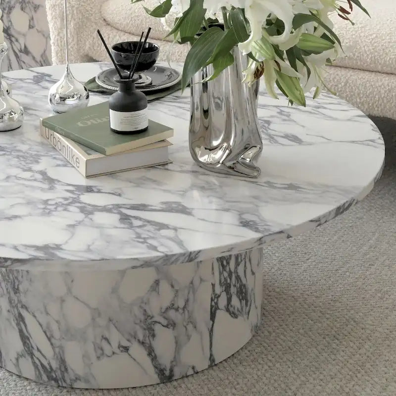 40-Inch Pedestal Coffee Table 11