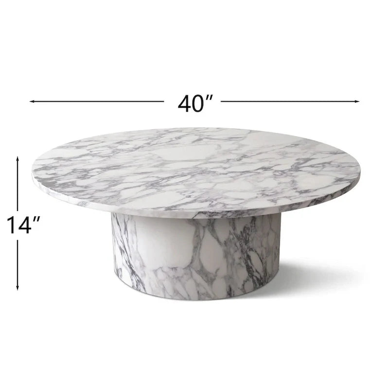 40-Inch Pedestal Coffee Table 12
