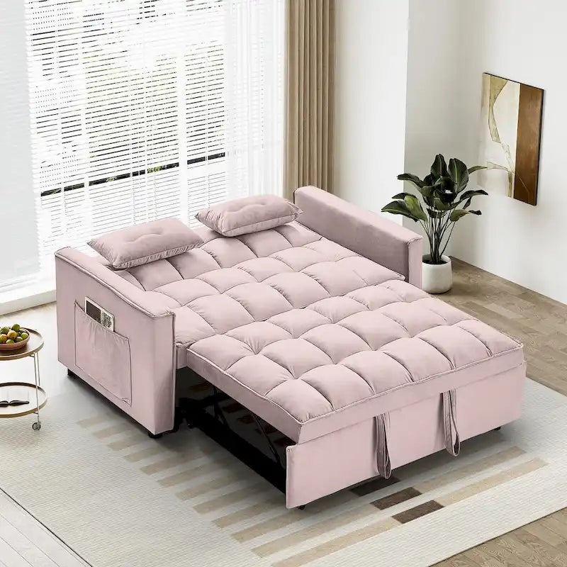 Ouyessir 3-in-1 Versatile Convertible Sofa Bed 4