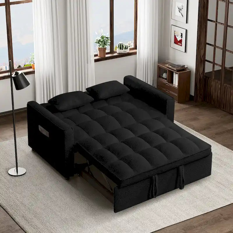 Ouyessir 3-in-1 Versatile Convertible Sofa Bed 5
