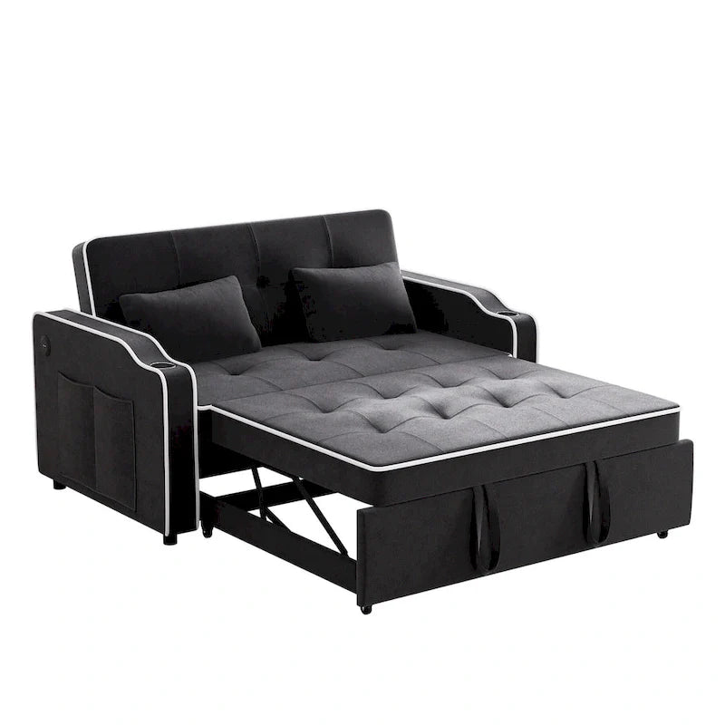 Ouyessir 3-in-1 Versatile Convertible Sofa Bed 17