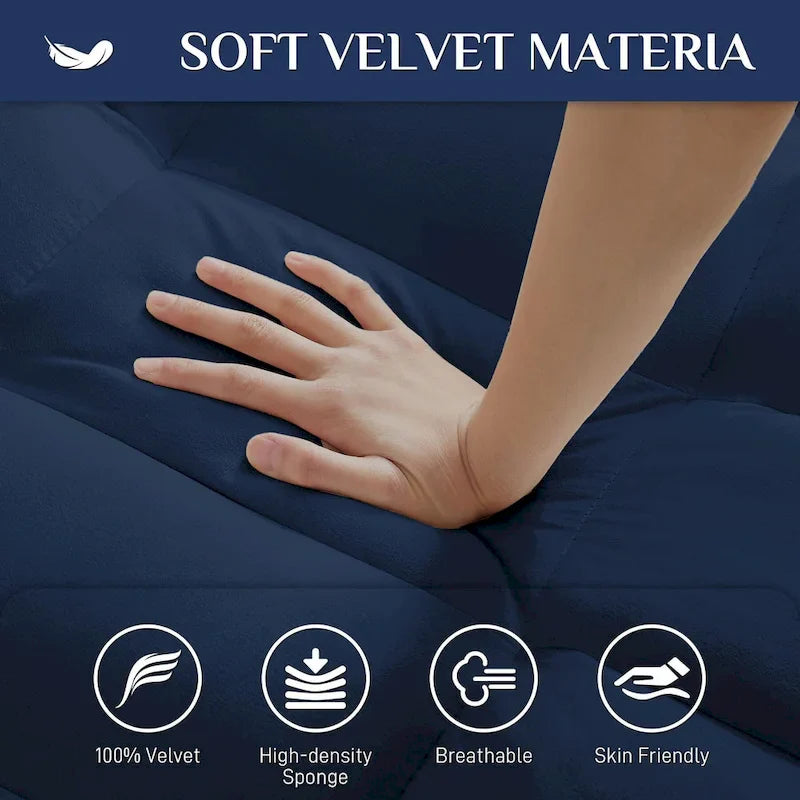 Ouyessir 3-in-1 Versatile Convertible Sofa Bed 26