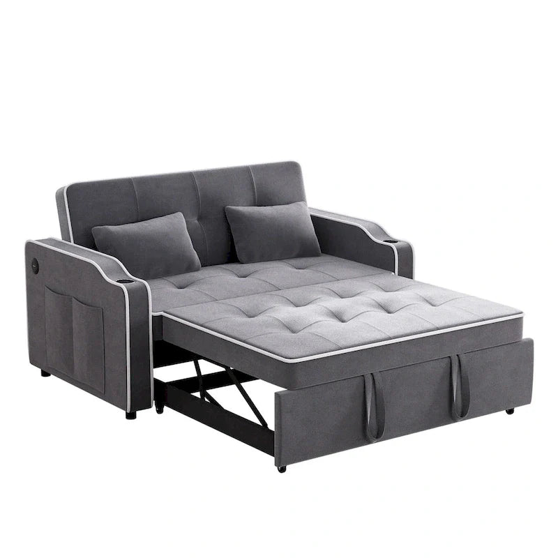 Ouyessir 3-in-1 Versatile Convertible Sofa Bed 33