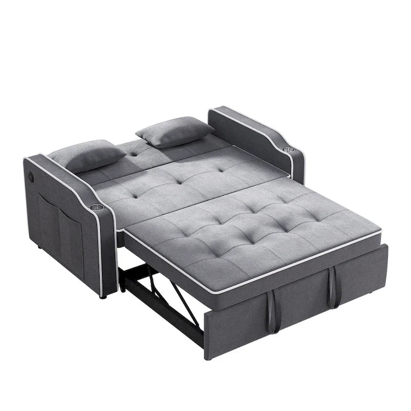 Ouyessir 3-in-1 Versatile Convertible Sofa Bed 34