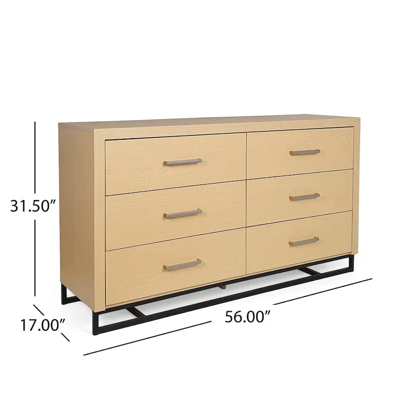 Christopher Knight Home Beeson Double Dresser with 6 Drawers 13
