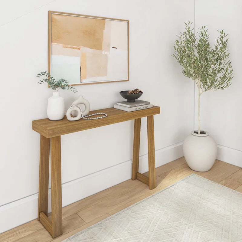 Classic 46-Inch Plank and Beam Console Table 1